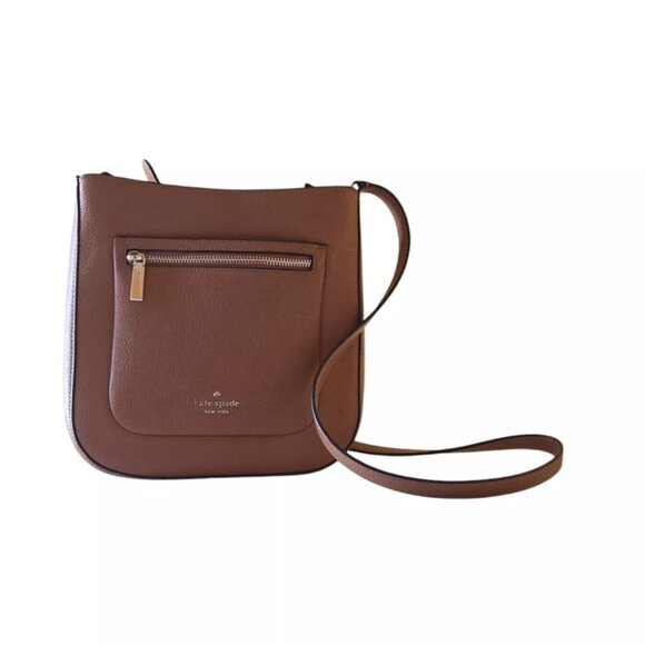 kate spade Handbags - Kate Spade Leila Top Zip Shoulder Crossbody bag Pebble Leather Gingerbread Brown